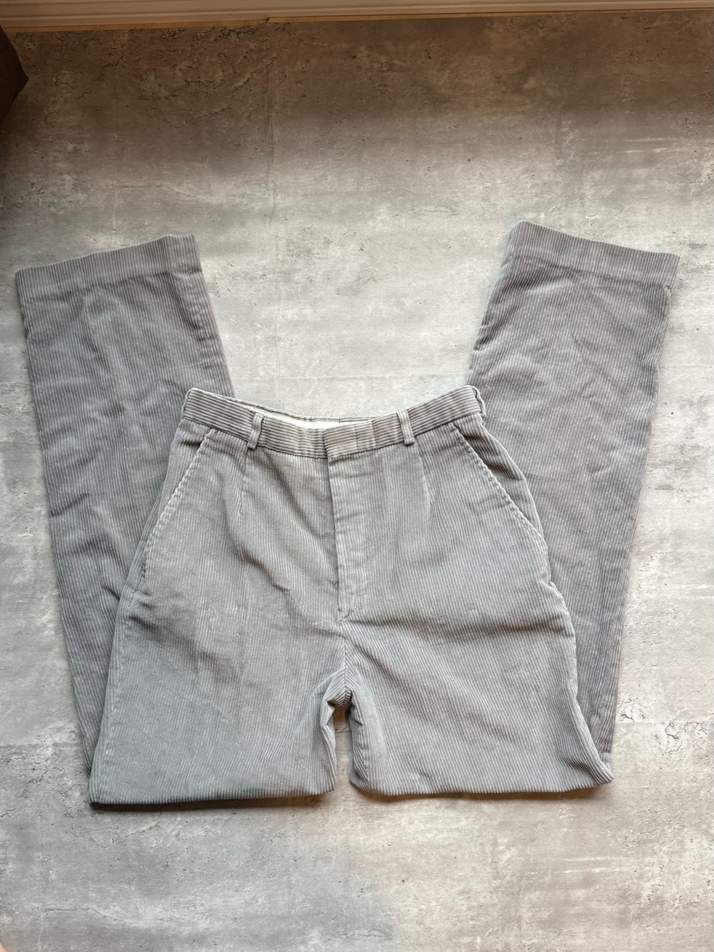 L.L. Bean women’s Light Gray Corduroy Pants - Straight Leg